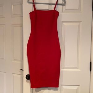 Lulu red zipper back dress - size small